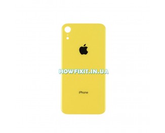 Заднее стекло корпуса iPhone XR Yellow