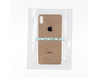 Заднее стекло корпуса iPhone XS Max Gold