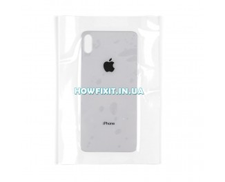 Заднее стекло корпуса iPhone XS Silver Заднее стекло корпуса iPhone XS Silver