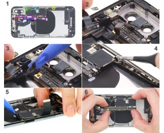 Как заменить материнскую плату iPhone X