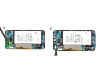 Как заменить фронтальную камеру Samsung Galaxy S6 Edge