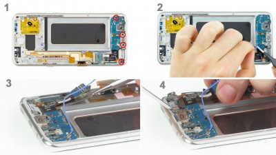 Как заменить гнездо питания Samsung Galaxy S8+